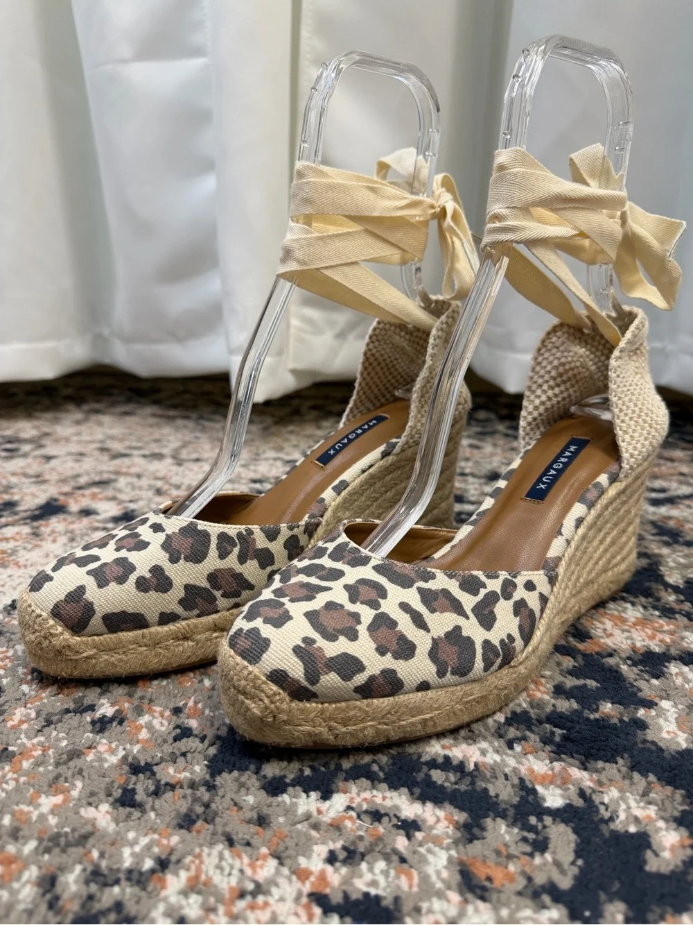 NWOT Margaux ‘Ankle Wrap Espadrille Wedges' in 